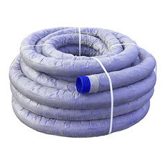 Труба дренажная гофрированная Typar ДГТ-ПНД d110 мм SN4 с перфорацией в фильтре TyparSF20 м.п. - фото 2