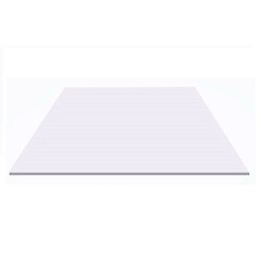 Лист оцинкованный 1,25х2 м 0,45 мм белый RAL 9003