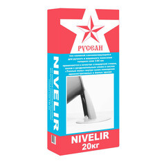 Изображение товара Ровнитель (наливной пол) универсальный Русеан Нивелир самовыравнивающийся 20 кг