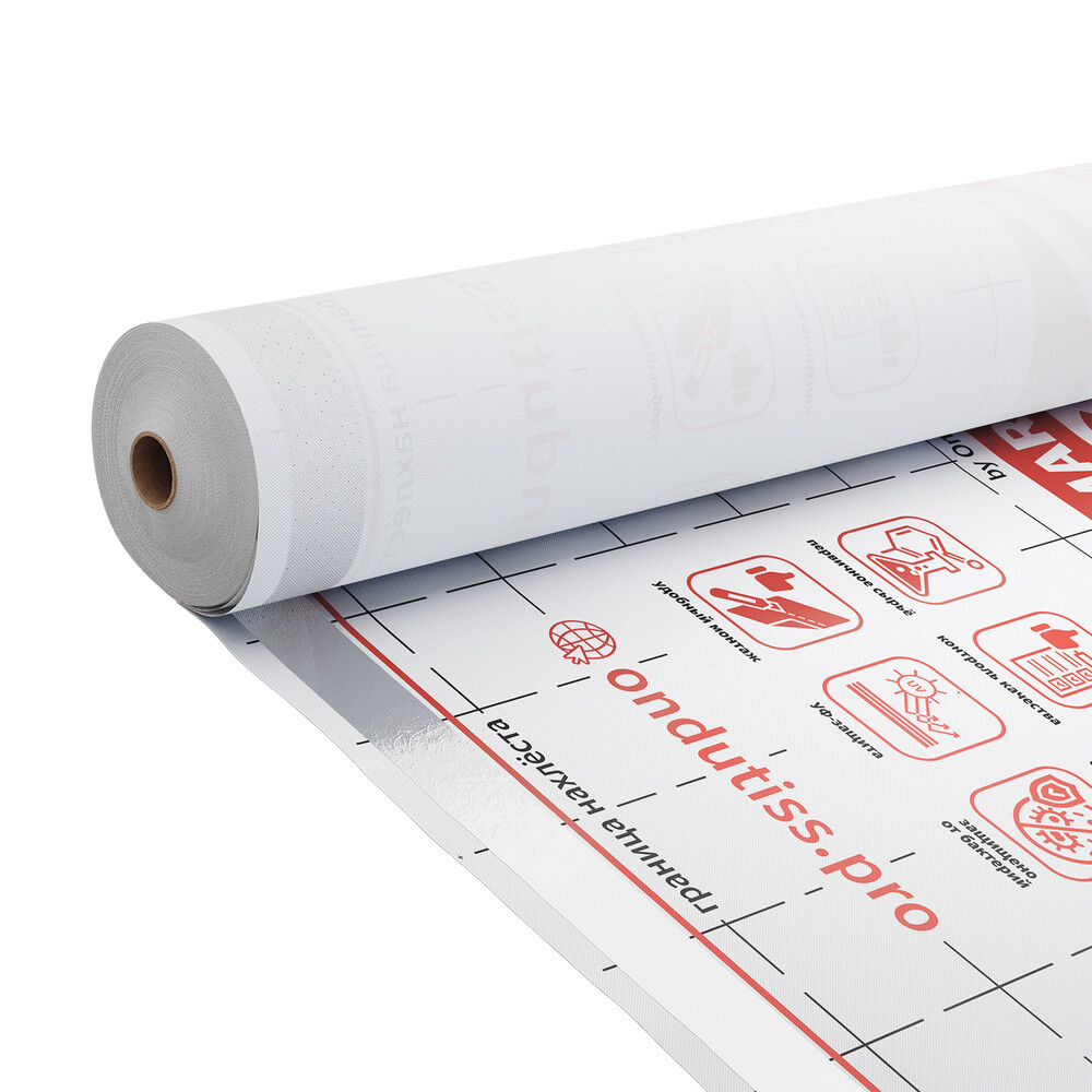 Изображение товара Ветро-влагозащита Ondutiss Smart A с монтажной лентой 70 м2, Россия