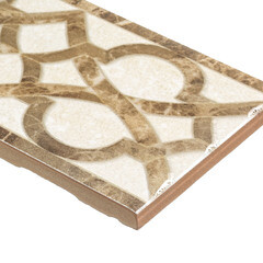 Плитка бордюр Unitile Глория бежевая 01 400х75х8 мм - фото 5