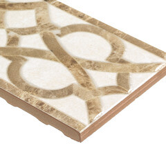 Плитка бордюр Unitile Глория бежевая 02 250х75х8 мм - фото 5