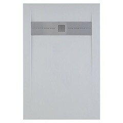 Изображение товара Поддон Allen Brau Infinity литьевой мрамор 160х80х3 см прямоугольник белый низкий (8.21006-21)