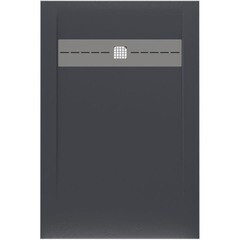 Изображение товара Поддон Allen Brau Infinity литьевой мрамор 120х90х3 см прямоугольник антрацит низкий (8.21003-AM)