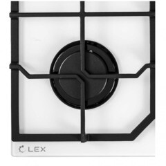 Варочная панель газовая Lex GVG 642 4 конфорки белая - фото 4