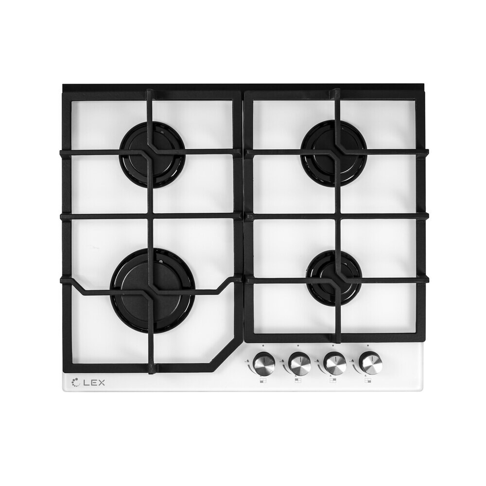 Изображение товара Варочная панель газовая Lex GVG 642 4 конфорки белая Изображение товара Варочная панель газовая Lex GVG 642 4 конфорки белая