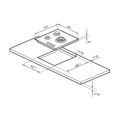 Варочная панель газовая Lex GVG 431 3 конфорки черная - фото 8