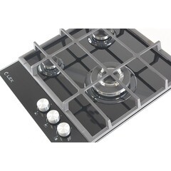 Варочная панель газовая Lex GVG 431 3 конфорки черная - фото 2