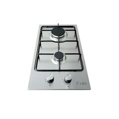 Варочная панель газовая Lex GVS 320 2 конфорки нержавеющая сталь - фото 2