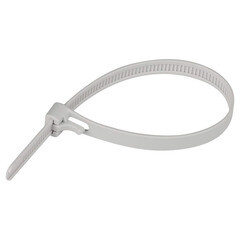 Стяжка кабельная Европартнер PRM 200х7,5 мм многоразовая нейлоновая серая (15 шт.) (S19 0067 9) - фото 1