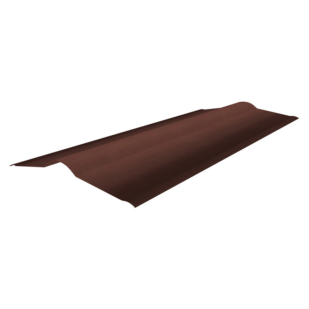 Изображение товара Конек Ондулин красная черепица 1 м для кровли и ребер крыши