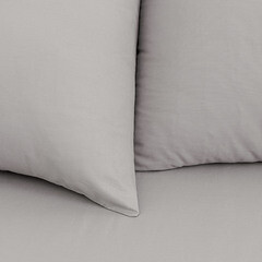 Комплект постельного белья Евро перкаль Василиса Idea светло-серый без простыни - фото 4