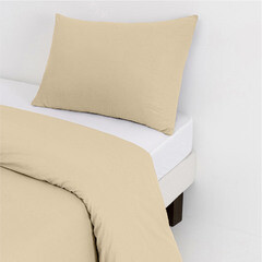 Комплект постельного белья 1,5-спальный перкаль Василиса Idea бежевый без простыни - фото 3