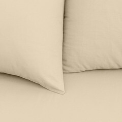 Комплект постельного белья Евро перкаль Василиса Idea бежевый без простыни - фото 4