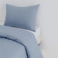 Комплект постельного белья 1,5-спальный перкаль Василиса Idea голубой без простыни - фото 2