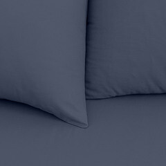 Комплект постельного белья Евро перкаль Василиса Idea синий без простыни - фото 4