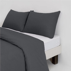 Комплект постельного белья Евро перкаль Василиса Idea графит без простыни - фото 4