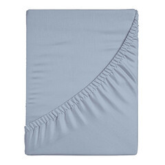 Изображение товара Простыня на резинке 180х200х25 см перкаль голубая Василиса Idea