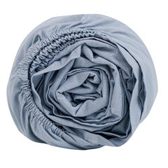 Простыня на резинке 180х200х25 см перкаль голубая Василиса Idea - фото 3