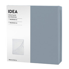 Простыня на резинке 180х200х25 см перкаль голубая Василиса Idea - фото 2