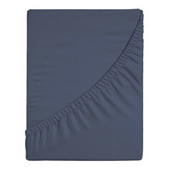 Простыня на резинке 160х200х25 см перкаль синяя Василиса Idea - фото 1