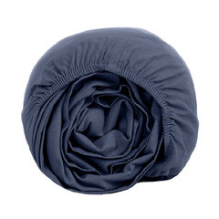 Простыня на резинке 180х200х25 см перкаль синяя Василиса Idea - фото 3