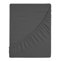 Изображение товара Простыня на резинке 160х200х25 см перкаль графит Василиса Idea