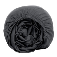 Простыня на резинке 160х200х25 см перкаль графит Василиса Idea - фото 3