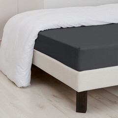 Простыня на резинке 160х200х25 см перкаль графит Василиса Idea - фото 4