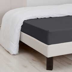 Простыня на резинке 180х200х25 см перкаль графит Василиса Idea - фото 3