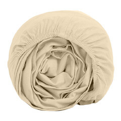 Простыня на резинке 160х200х25 см перкаль бежевая Василиса Idea - фото 5