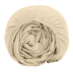 Простыня на резинке 180х200х25 см перкаль бежевая Василиса Idea - фото 4