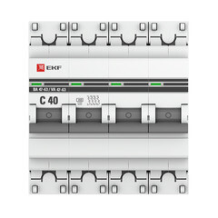 Автоматический выключатель модульный EKF PROxima ВА 47-63 4Р 40А тип C 4,5 кА 400 В (mcb4763-4-40C-pro) - фото 4