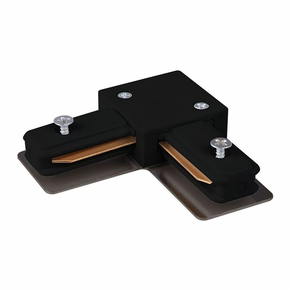 Изображение товара Коннектор для однофазного шинопровода L-образный Elektrostandard Track Rail BK Surface черный (a039597)