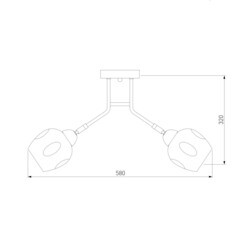 Люстра потолочная Eurosvet Marci E27 40 Вт 13 кв.м (30164/5) - фото 4