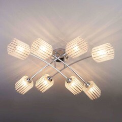 Люстра потолочная Eurosvet Ruby E27 60 Вт 32 кв.м (30125/8) - фото 5