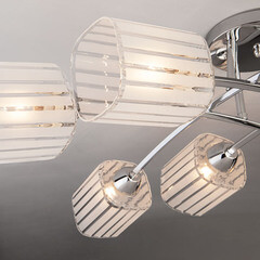 Люстра потолочная Eurosvet Ruby E27 60 Вт 32 кв.м (30125/8) - фото 2