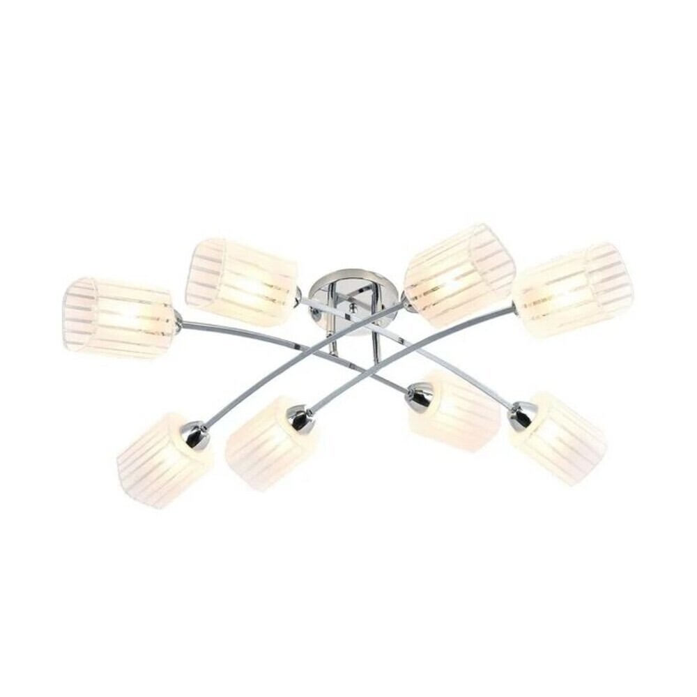 Изображение товара Люстра потолочная Eurosvet Ruby 8-ламп, современный дизайн, хром, IP20