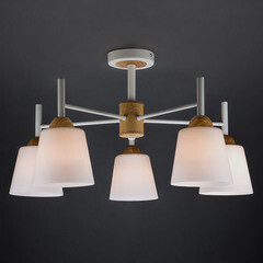 Люстра потолочная Eurosvet Fresco E27 60 Вт 24 кв.м (70085/5) - фото 6