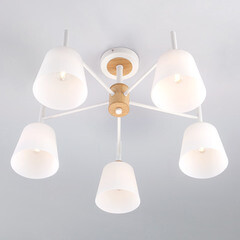 Люстра потолочная Eurosvet Fresco E27 60 Вт 24 кв.м (70085/5) - фото 4