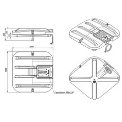 Бак для душа с подогревом 110 л Rostok Ok с лейкой - фото 3