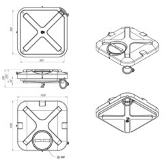 Бак для душа с подогревом 150 л Rostok с лейкой - фото 2