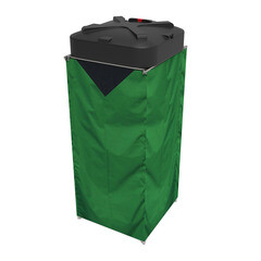 Душевая кабина для дачи без бака зеленая Rostok 95,5х95,5х214 см - фото 3