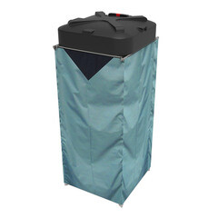 Душевая кабина для дачи без бака серая Rostok 95,5х95,5х214 см - фото 3