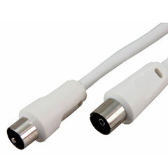 Изображение товара ТВ удлинитель Rexant штекер-гнездо (1,5 м) белый (18-0002)