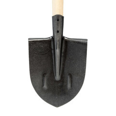 Лопата штыковая Павловская Заря рельсовая сталь с ребрами жесткости универсальная с деревянным черенком 1200 мм (811012) - фото 6