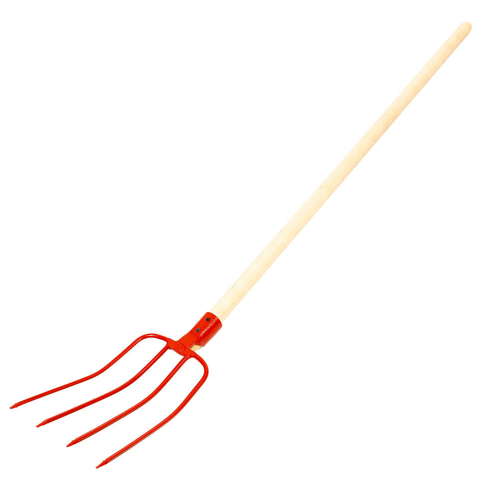 Изображение товара Вилы Павловская Заря (812001) рельсовая сталь навозные 4 зуба 1200 мм