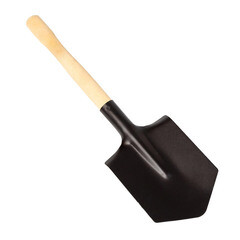 Лопата саперная Павловская Заря металлическая с деревянным черенком 300 мм (152111) - фото 5