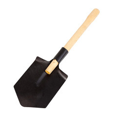 Изображение товара Лопата саперная Павловская Заря металлическая с деревянным черенком 300 мм (152111)