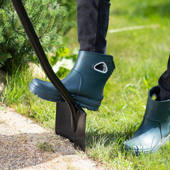 Лопата штыковая Plantic Terra стальная с закругленным лезвием для земляных работ с металлическим черенком 900 мм (11006-01) - фото 6